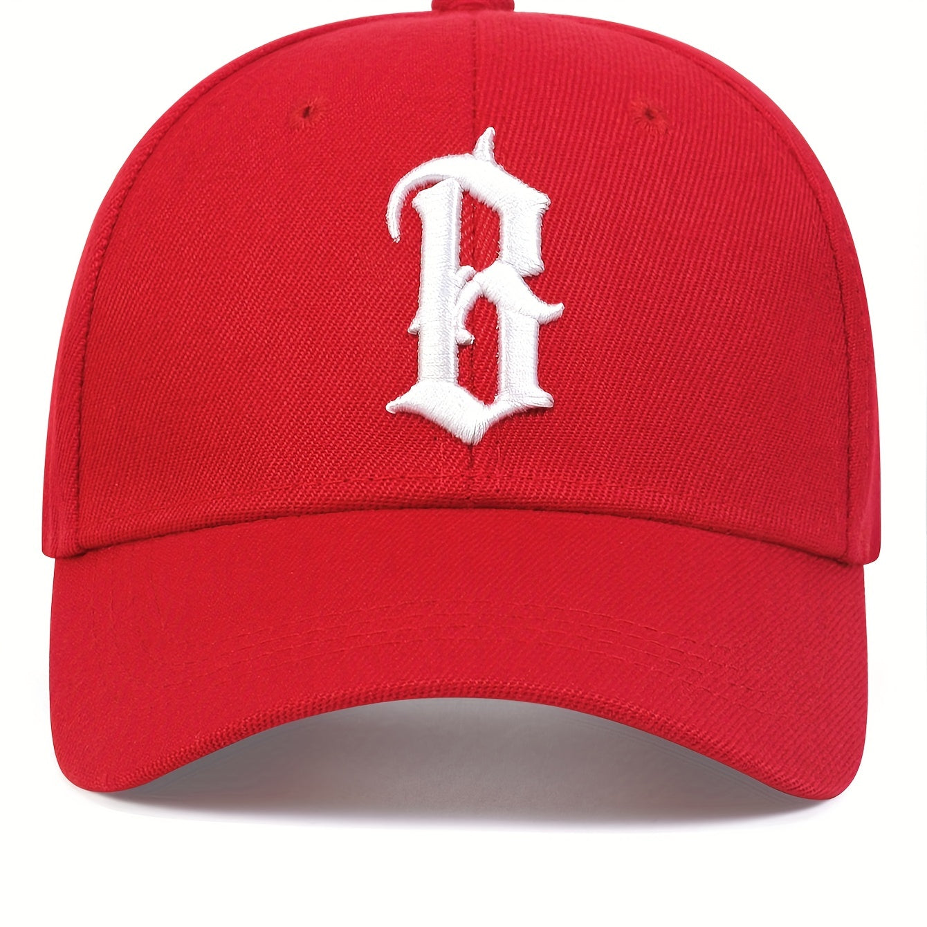 [Lightweight Adjustable Baseball Cap] Gothic B Embroidery Baseball Cap Solid Color Casual Dad Hats Lightweight Adjustable Sun Hat For Women & Men