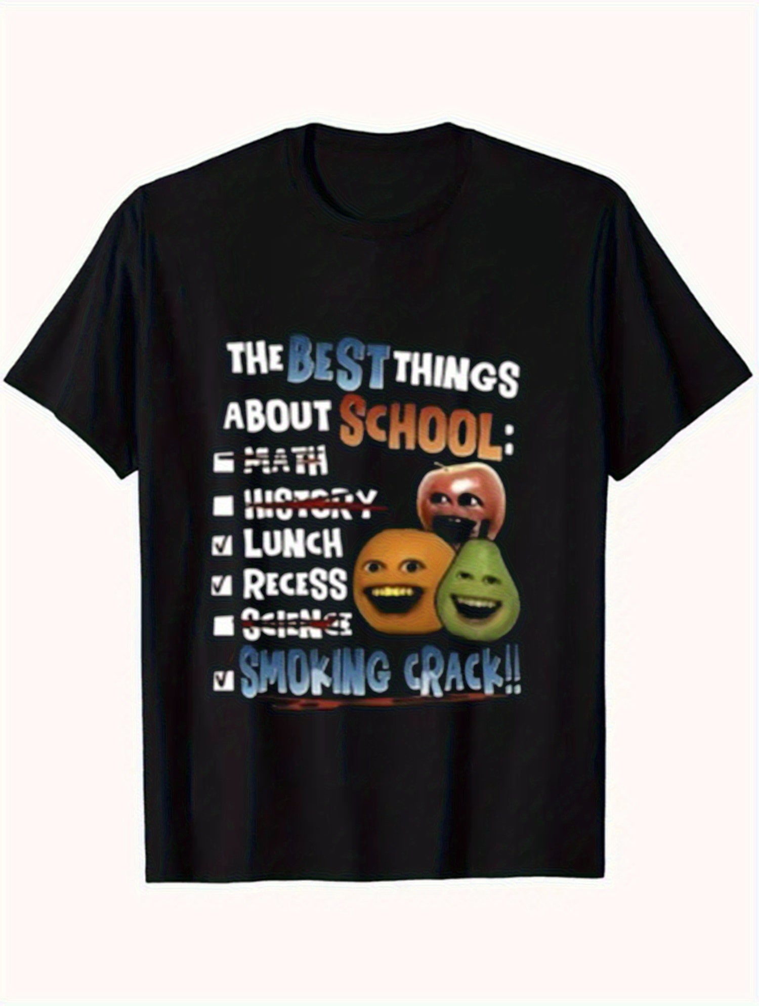 [100% Cotton Graphic Tee] 100% Cotton Men's Casual Graphic T-Shirt | 