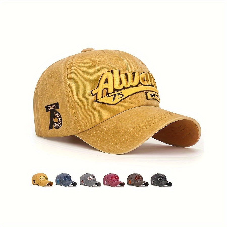 European And American Embroidered Baseball Cap, 3D Embroidered Baseball Cap, Korean Duckbill Cap, Sun Visor, Couple Style