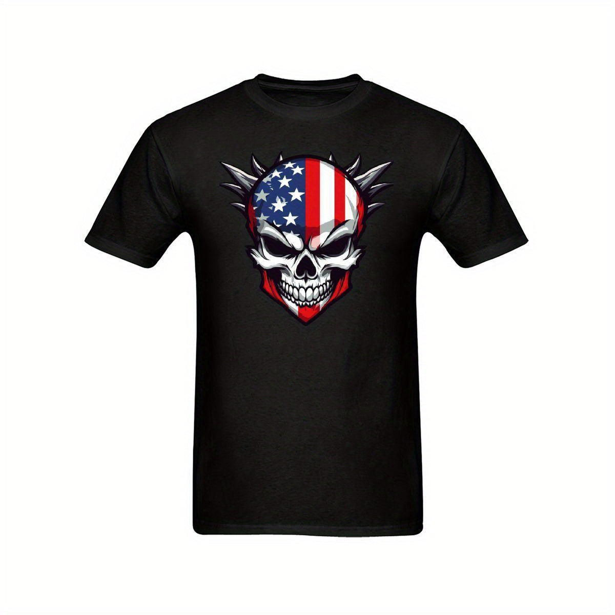 1pc T-Shirts, Round Neck, Short Sleeve, Fashionable Vintage Style, All Seasons Tops for Sports and Leisure