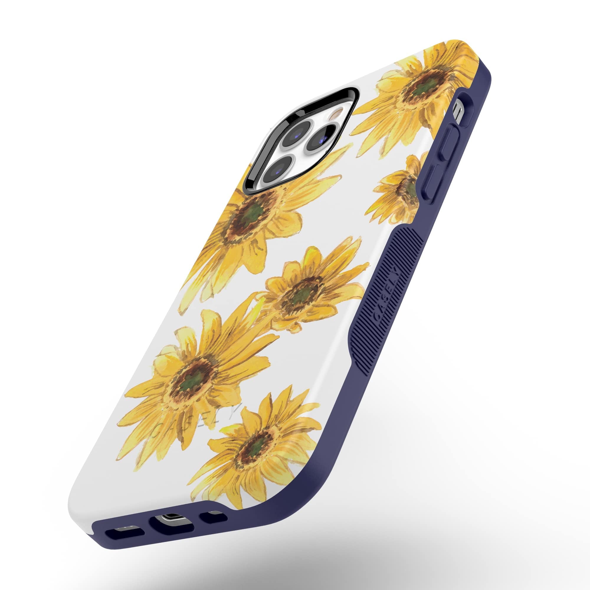Casely iPhone Golden Garden | Yellow Sunflower Floral Case | Essential | Compatible With MagSafe