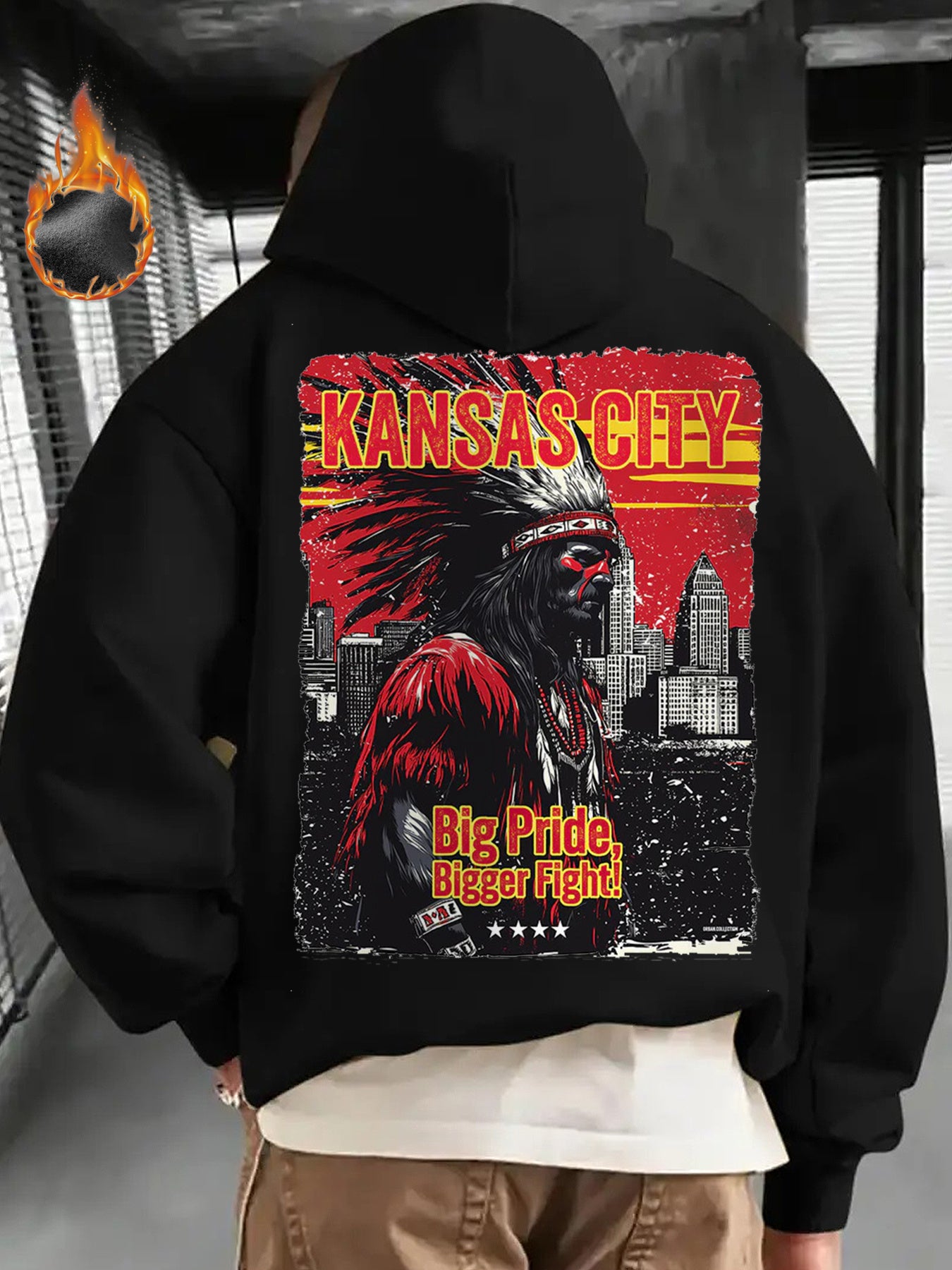 Kansas City Fleece Hoodie for Men – Cozy Winter Casual Sweatshirt with 