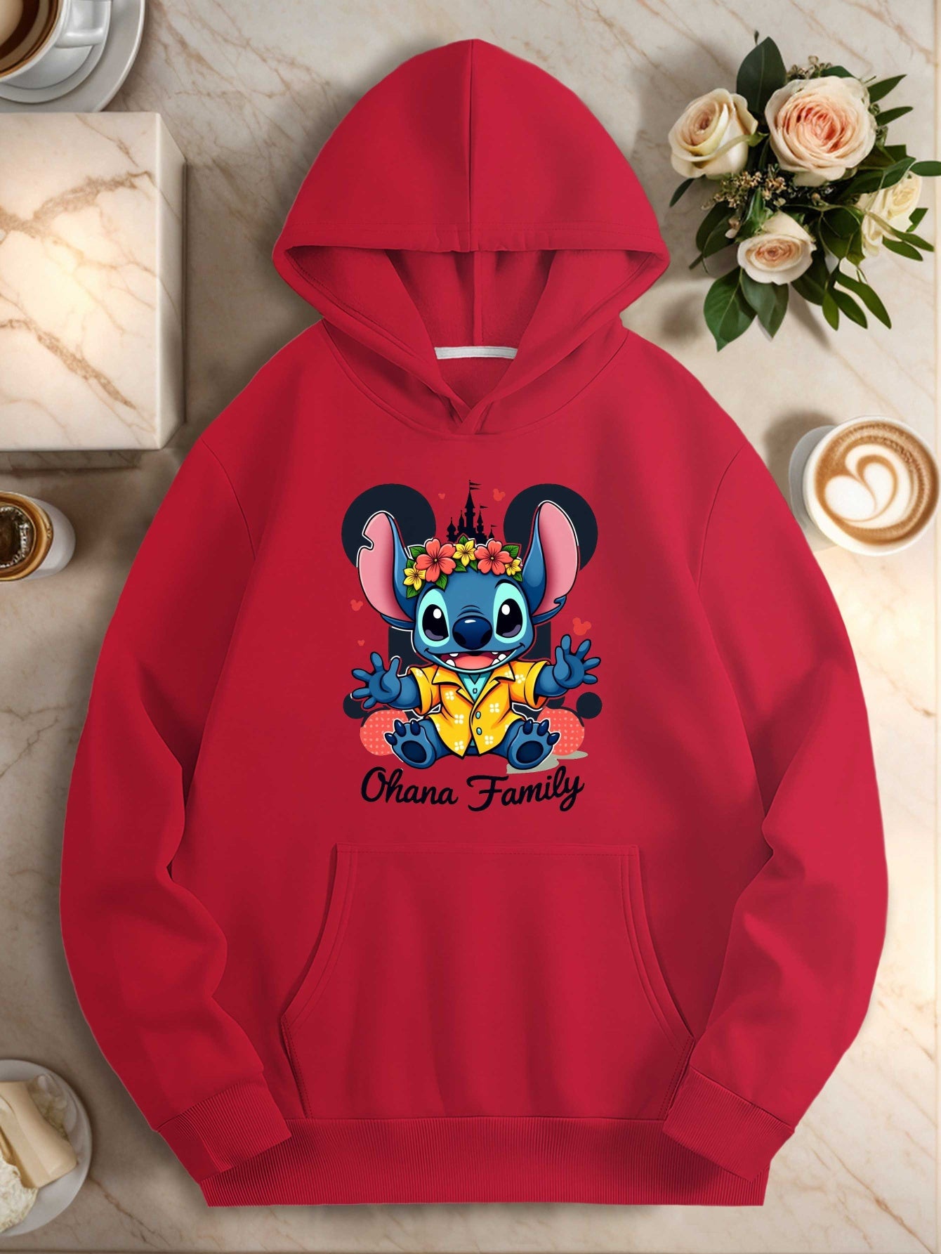 Teediy Castle Stitch Tropical Vintage Disney Design Teediy Women'S Hoodies