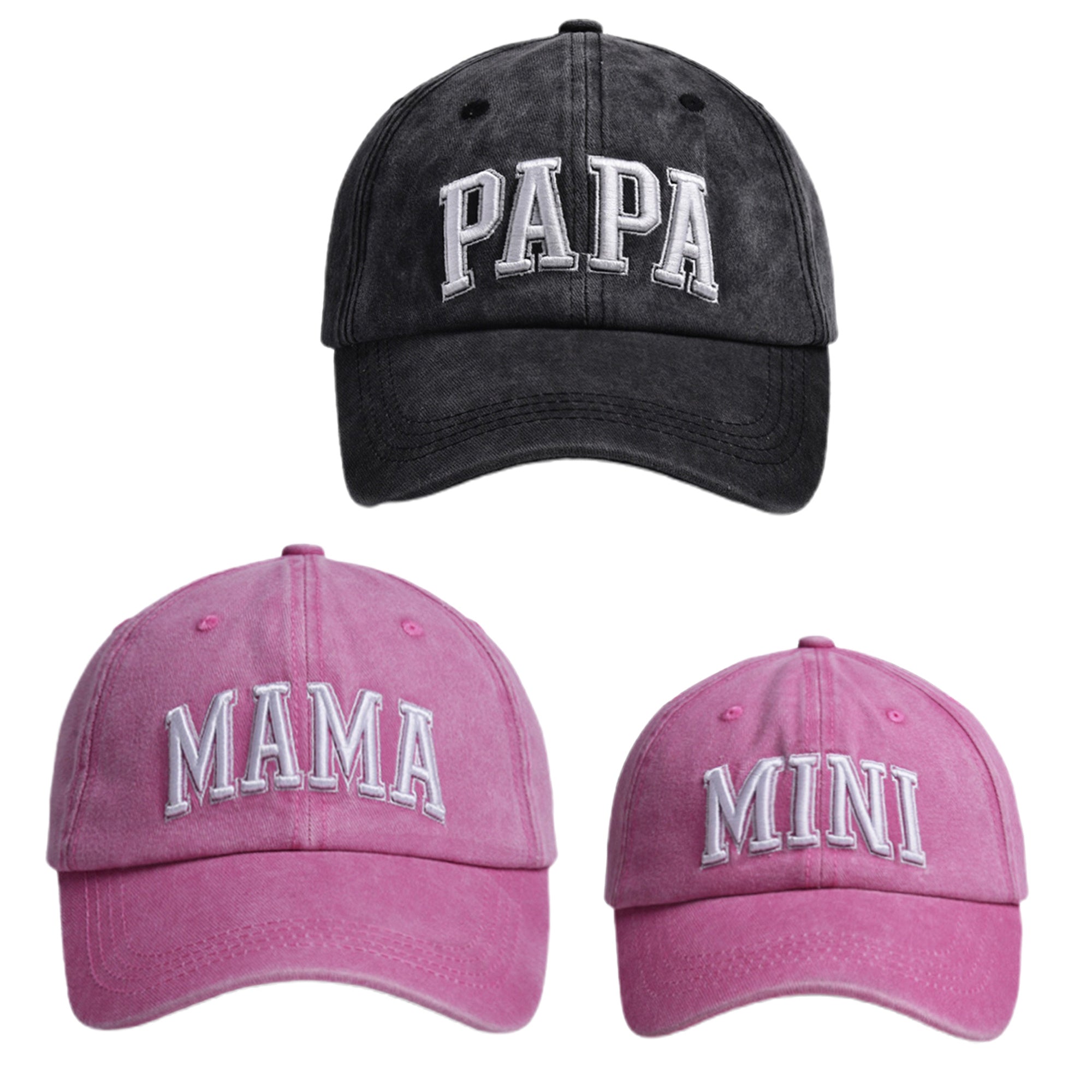Family Themed Blend Baseball Caps, Breathable Sun Protection Hat with 