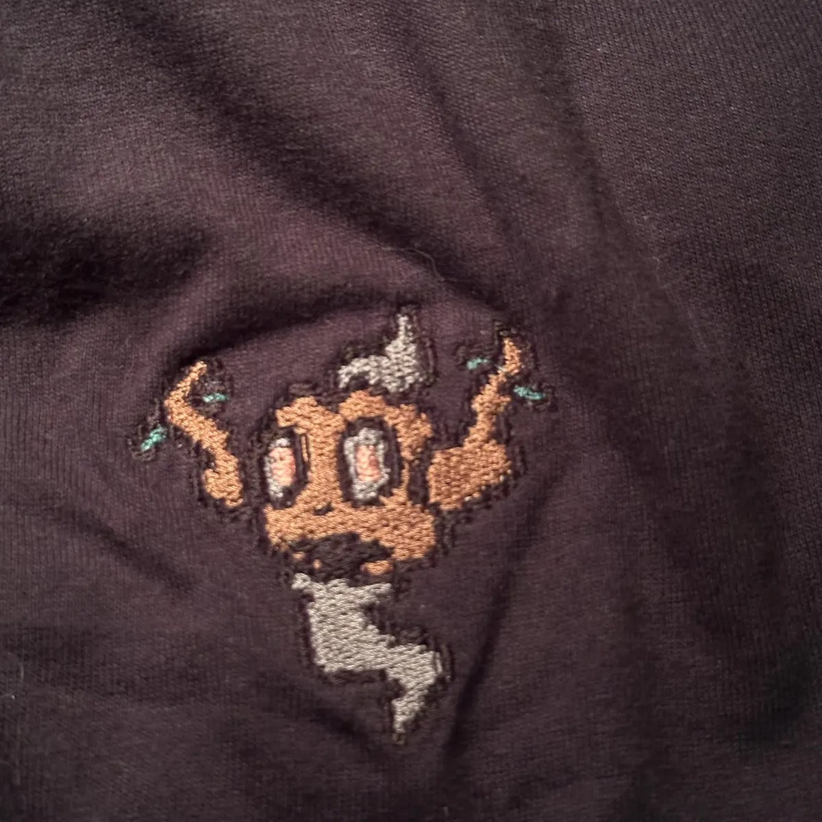 Embroidered Pixel Yoshi | Heavy Cotton Unisex T-shirt | Handcrafted Pixel Apparel | Unique Embroidery Gifts