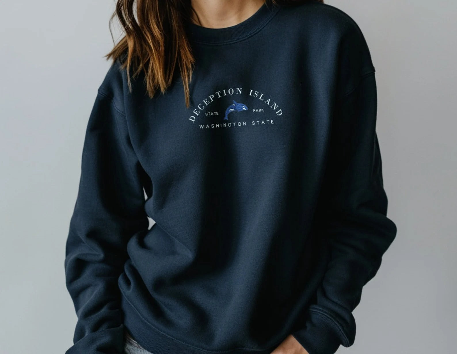 Embroidered USA Crewneck Sweatshirt, Personalized American Apparel, Custom Embroidery, Patriotic Gift American Flag Design (Copy)
