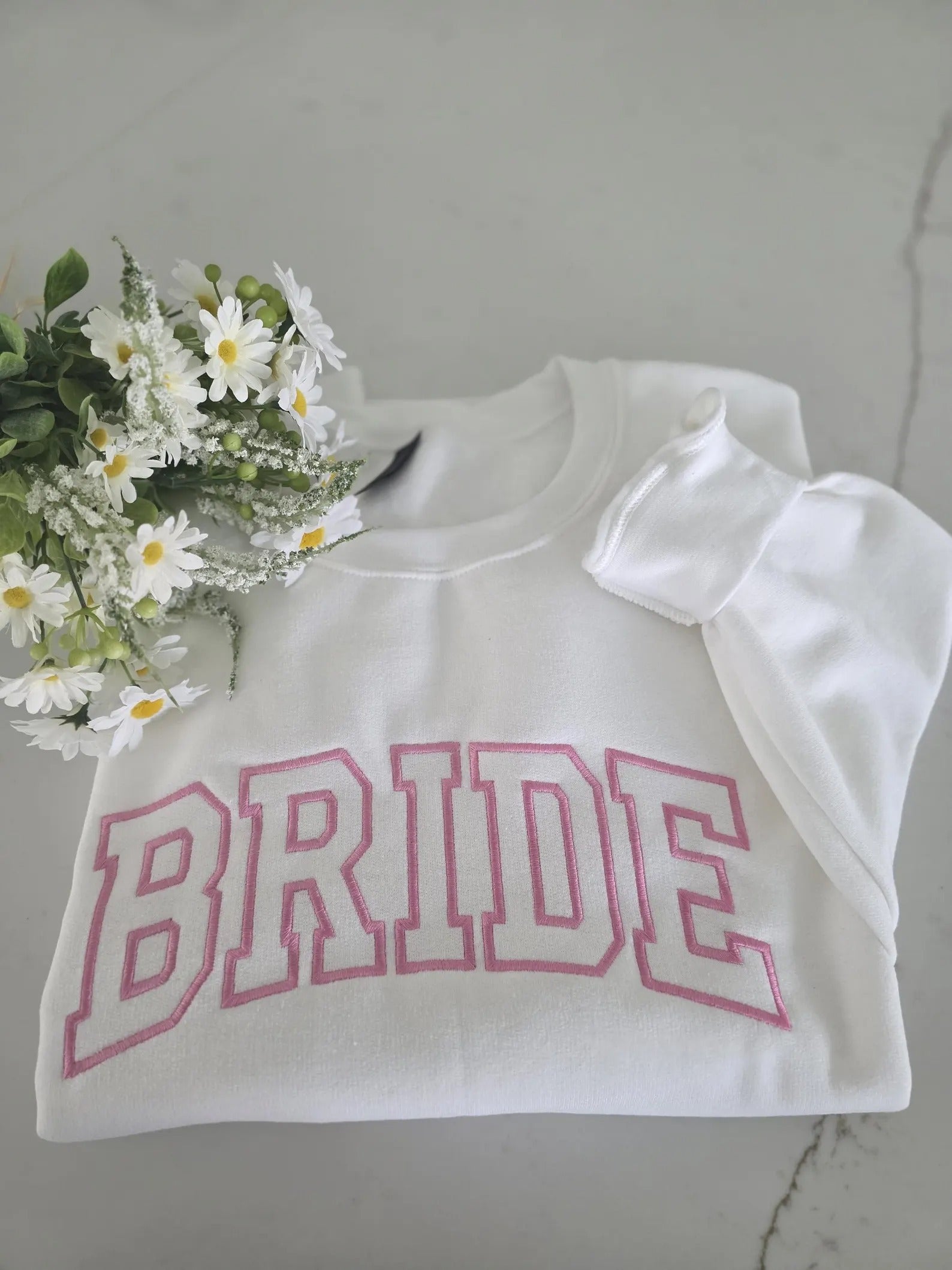 Embroidered Bride Sweater, Bridal Shower Gifts, Engagement Unique Bridal Shower Gift, Bride T-shirt gift for her Personalized Gift For Bride