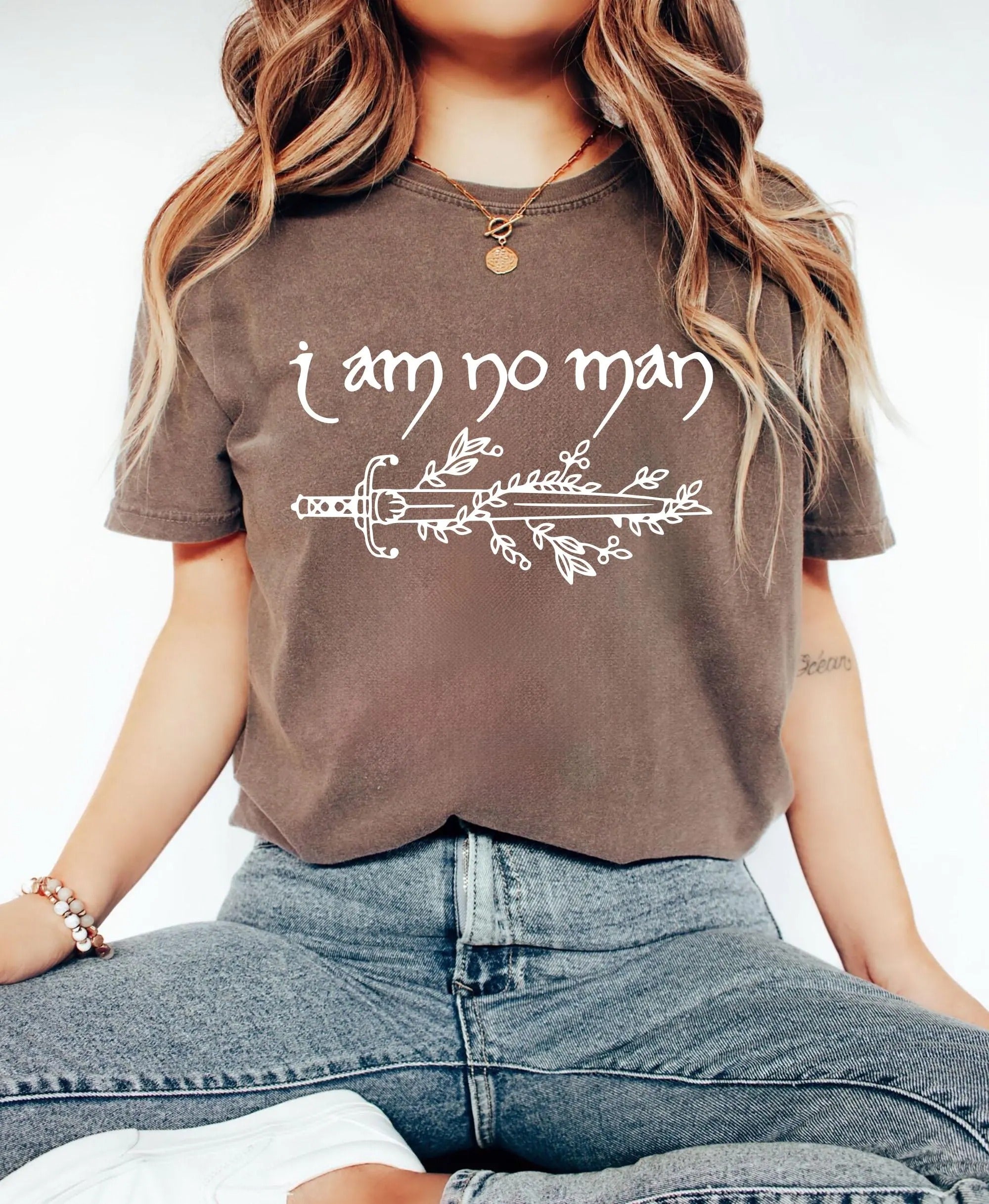 I Am No Man tshirt, Fantasy Merch, Reading Fandom t-shirt, Literature, Book Lover tshirt, Comfort Colors, fantasy book shirt, Fantasy Reader