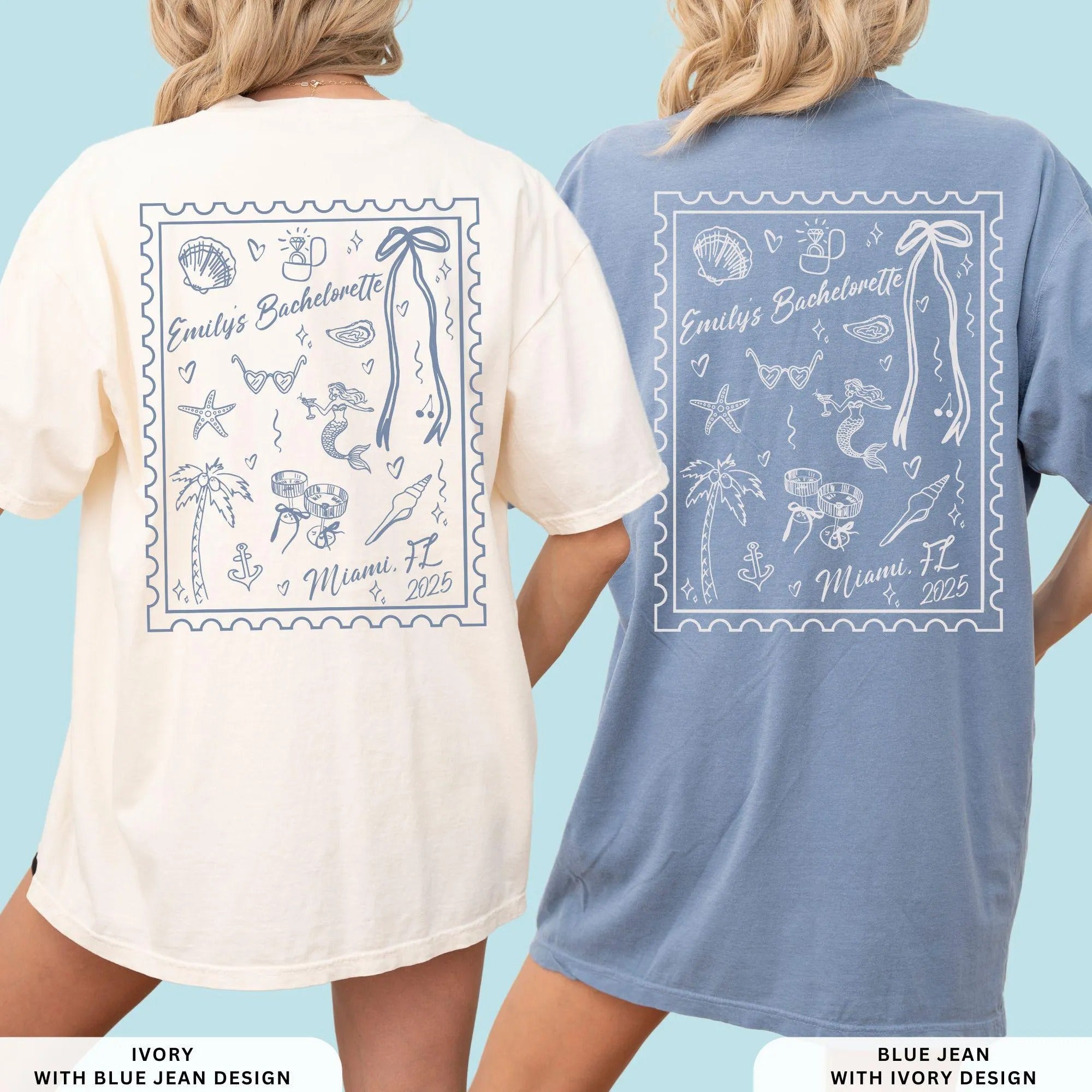 Mermaid Bachelorette Shirts, Beach Bachelorette Tshirts, Mermaid Bach T Shirt, Coastal Bachelorette Tees, Tropical Bach Party Comfort Colors
