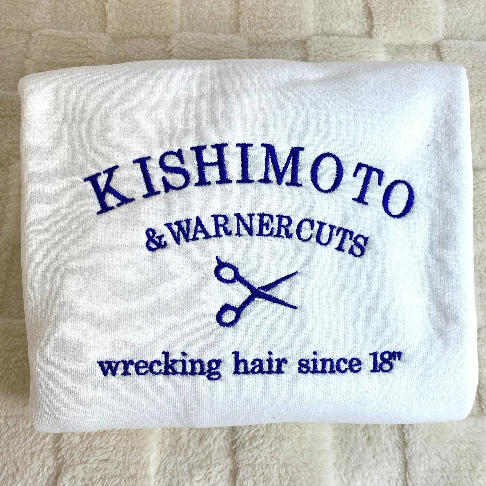 Kishimoto And Warner Sweatshirt - Shatter Me Embroidered Hoodie - Bookish Sweatshirt - Aaron Warner Quote Shirt - Gift for Book Lover