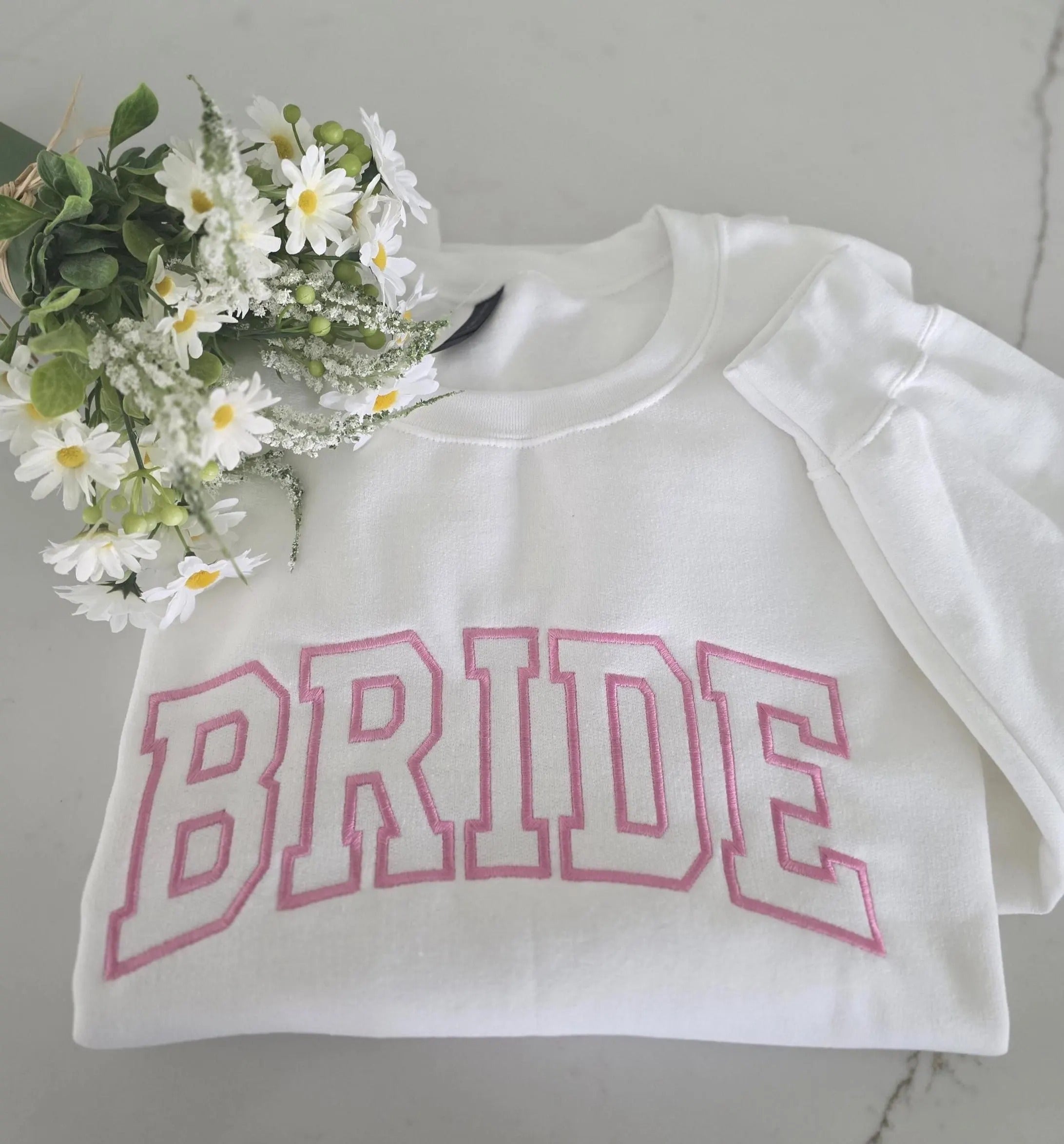 Embroidered Bride Sweater, Bridal Shower Gifts, Engagement Unique Bridal Shower Gift, Bride T-shirt gift for her Personalized Gift For Bride