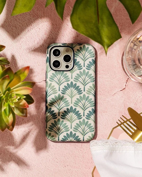 Casely iPhone Case | Palm Royale | Palm Beach Case | Aesthetic Flower Case Compatible with MagSafe