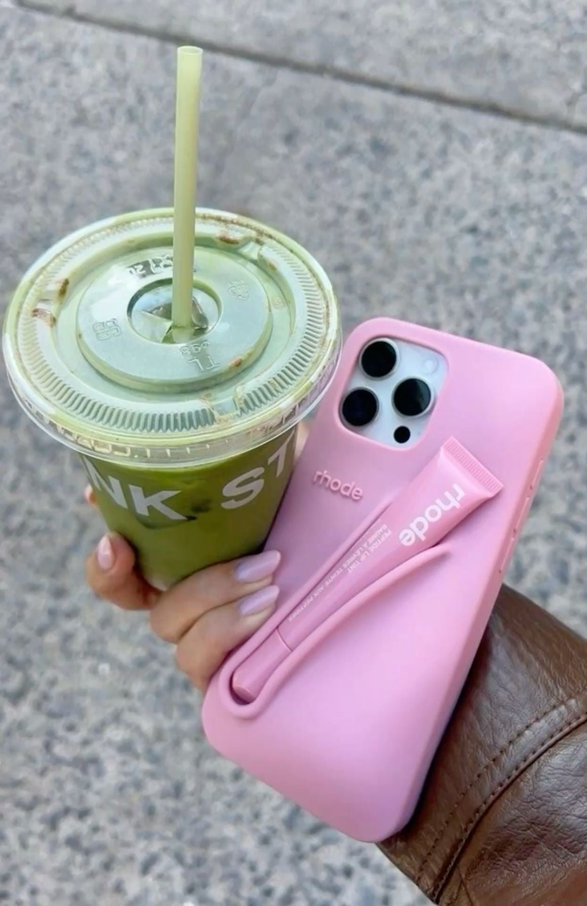 DIY Rhode Ribbon Soft Silicone Lipstick Phone Case For iPhone 16 15 14 13 12 11 Pro Max Plus Portable Lip Gloss Holder Ins Hot Cover