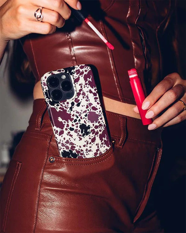 Casely iPhone Case | Cowgirl Envy | Cow Print Case | Animal Print Case Compatible with MagSafe