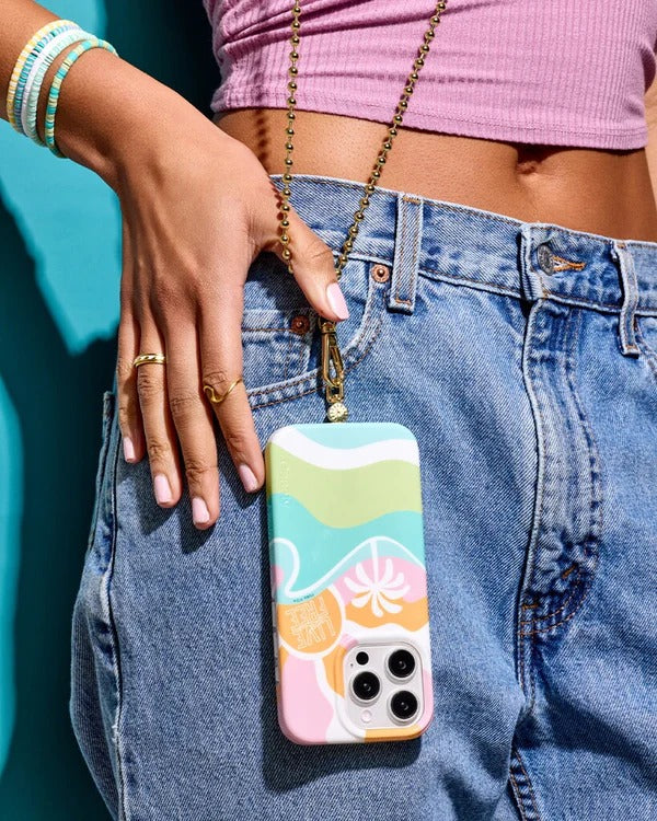 Casely iPhone Case | Tropical Dreams | Pura Vida Case | Aesthetic Vibes Only Case Compatible with MagSafe