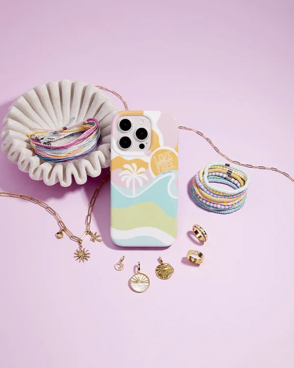 Casely iPhone Case | Tropical Dreams | Pura Vida Case | Aesthetic Vibes Only Case Compatible with MagSafe