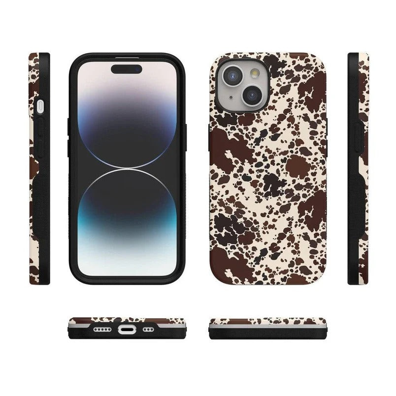 Casely iPhone Case | Cowgirl Envy | Cow Print Case | Animal Print Case Compatible with MagSafe