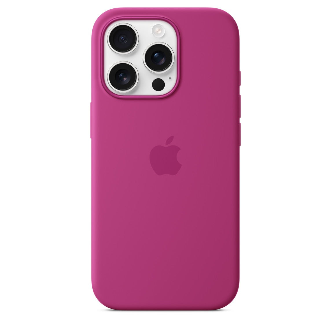 Luxury Original Silicone Apple Fuchsia for Phone case 16 14 15 13 12 Pro Max Official Cases Full Cover