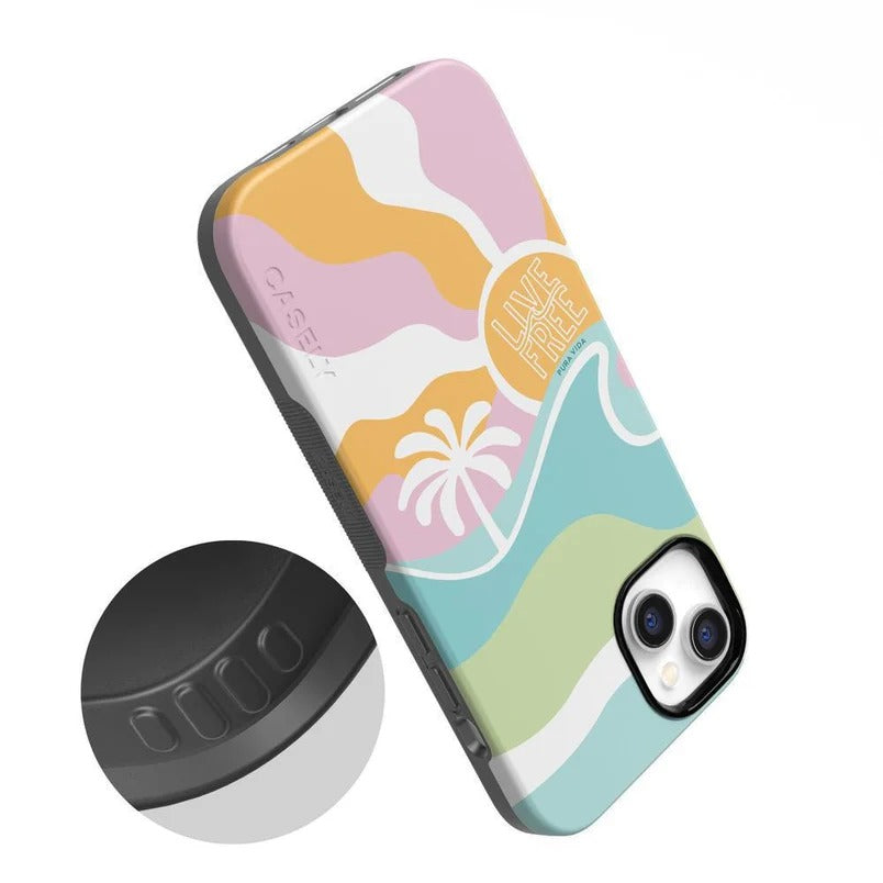 Casely iPhone Case | Tropical Dreams | Pura Vida Case | Aesthetic Vibes Only Case Compatible with MagSafe