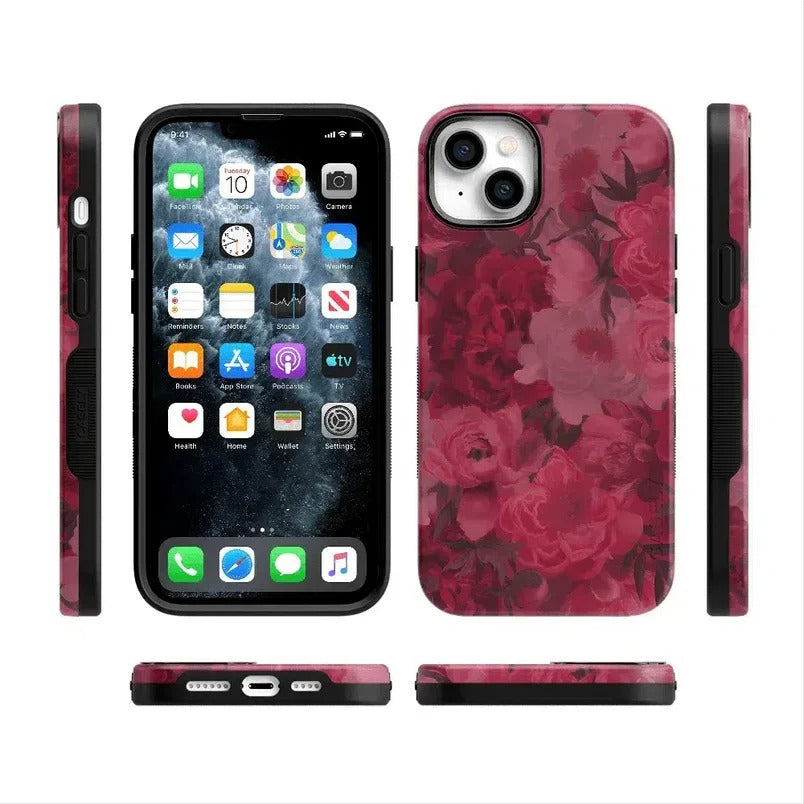 Casely iPhone Case | Romance Novel | Moody Floral Case | Aesthetic Flower Case Compatible with MagSafe