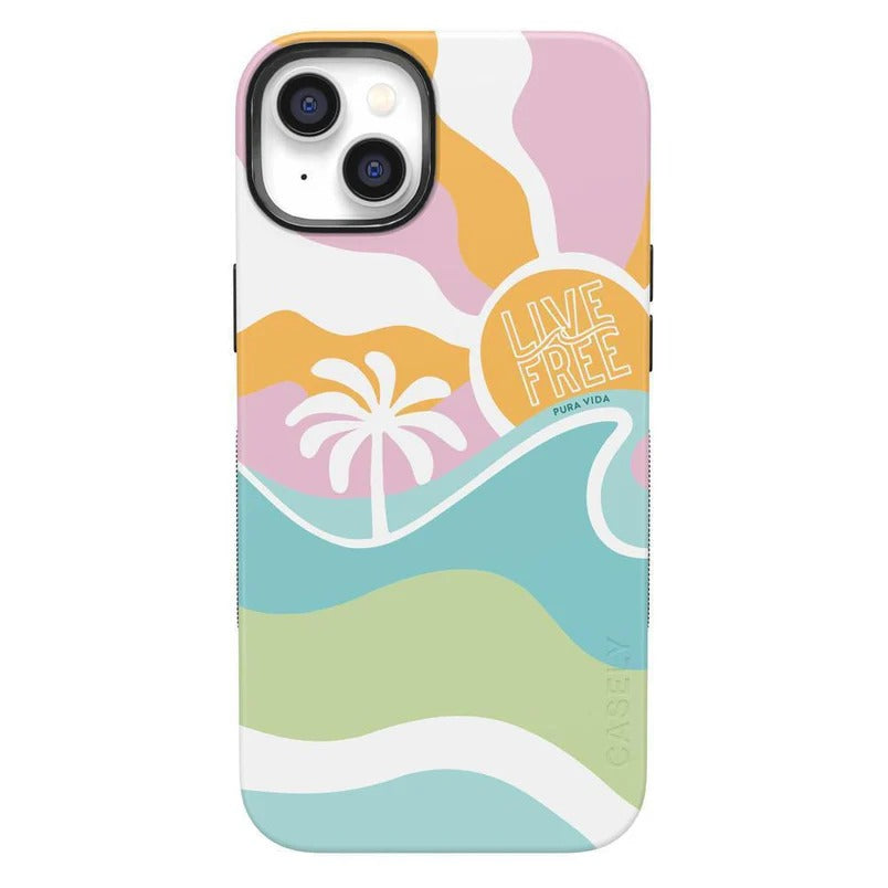 Casely iPhone Case | Tropical Dreams | Pura Vida Case | Aesthetic Vibes Only Case Compatible with MagSafe