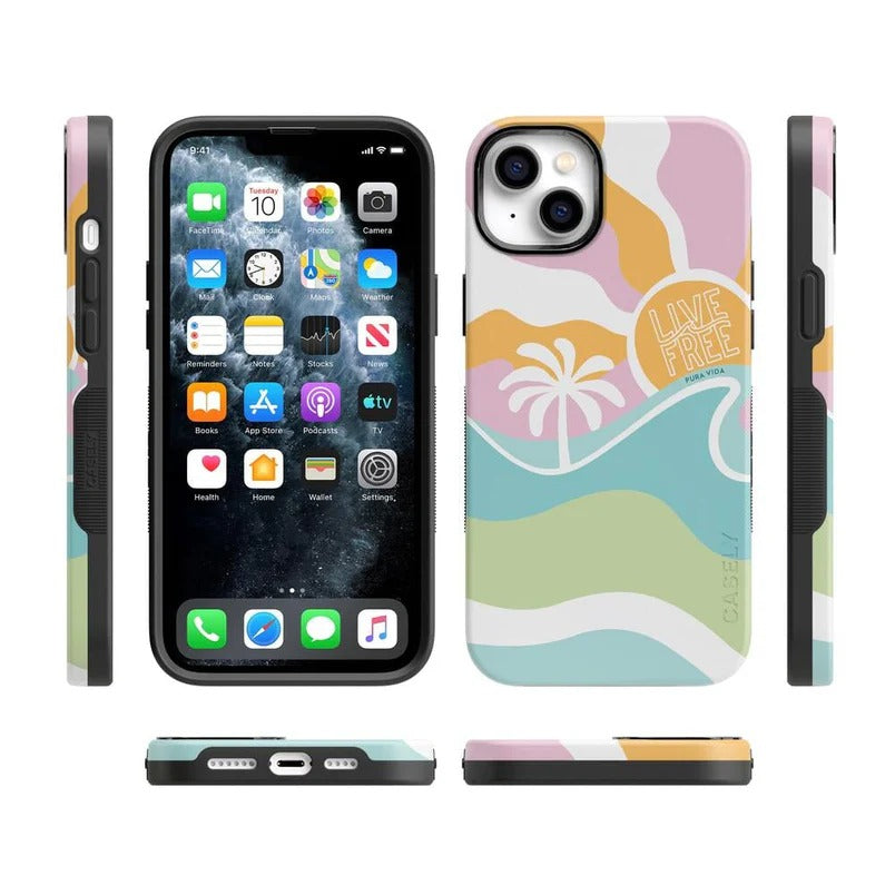 Casely iPhone Case | Tropical Dreams | Pura Vida Case | Aesthetic Vibes Only Case Compatible with MagSafe