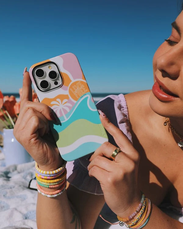 Casely iPhone Case | Tropical Dreams | Pura Vida Case | Aesthetic Vibes Only Case Compatible with MagSafe