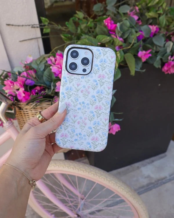 Casely iPhone Case | Poppy Meadows | Pastel Floral Case | Soft & Sweet Sunday Best Case Compatible with MagSafe