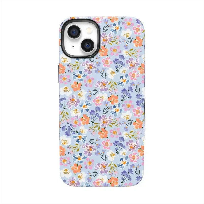 Casely iPhone Case | Poppy Meadows | Pastel Floral Case | Soft Pastel Floral Design Case Compatible with MagSafe
